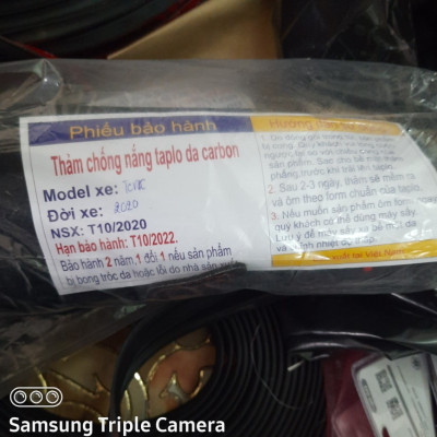 Thảm Taplo Xe Suzuki XL7 đời 2019-2021 loại da dày cao cấp 3 lớp chống trượt Da Carbon đen