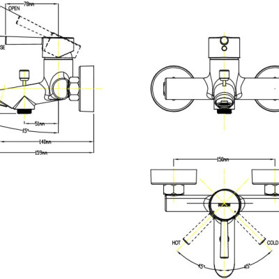  Bộ Sen Tắm Nóng Lạnh MOEN 14132H (HÀNG CHÍNH HÃNG)