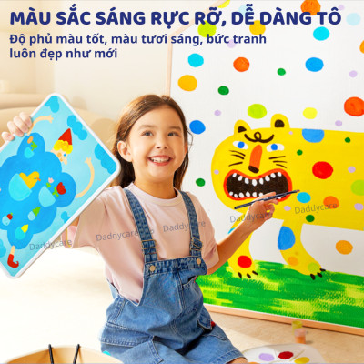 Màu nước gouache Mideer Gouache Paint Bucket cao cấp an toàn cho bé