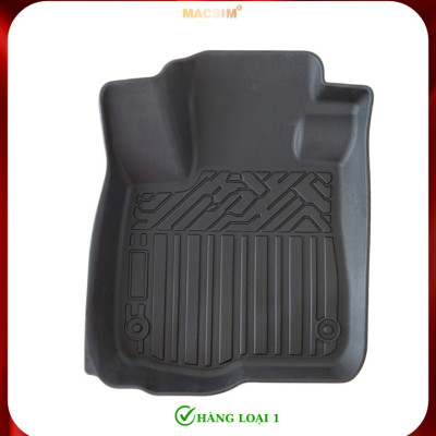 Thảm lót sàn xe ô tô Honda CRV 2023+ (3 hàng ghế sd) Nhãn hiệu Macsim chất liệu nhựa TPE cao cấp màu đen