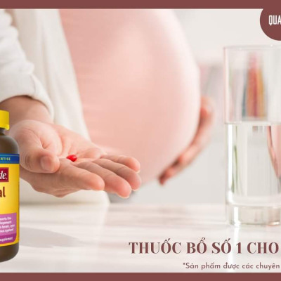 Vitamin cho bà bầu Prenatal Folic Acid+ DHA Nature Made giúp mẹ khỏe, bé phát triển não bộ, hệ thần kinh và thể lực - QuaTangMe Extaste