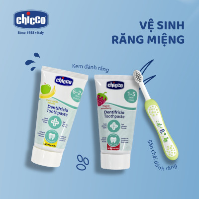 Kem đánh răng hương Chuối - Táo Chicco  6M+