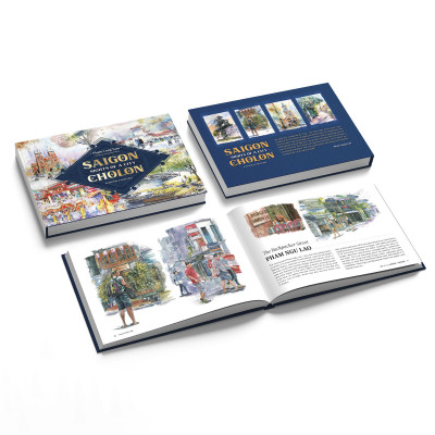 SIGHTS OF A CITY SAIGON - CHOLON - Họa sĩ Phạm Công Tâm - (Sách Tranh & Ký Họa, Ấn Bản Tiếng Anh, bìa cứng)