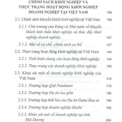 Chính Sách Khuyến Khích Khởi Nghiệp Doanh Nghiệp Của Việt Nam (Sách Chuyên Khảo)