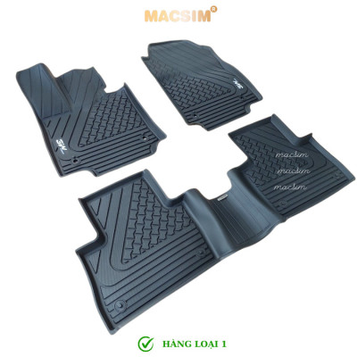 Thảm lót sàn xe ô tô Lexus NX 200/250/300/350 2022-2024+ Nhãn hiệu Macsim 3W chất liệu nhựa TPE đúc khuôn cao cấp màu đen