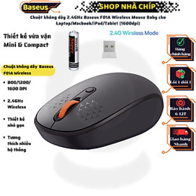 Chuột Máy Tính Kết Nối Wireless CN-Baseus F01A Wireless Mouse (Hàng chính hãng)
