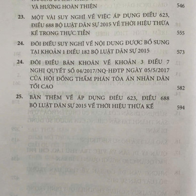 Thời Hiệu, Thừa Kế Và Thực Tiễn Xét Xử