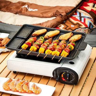 Bếp ga mini cao cấp chống gió Suncojia, tiết kiệm ga công suất 2900W, kèm hộp đựng/ Hàng chính hãng