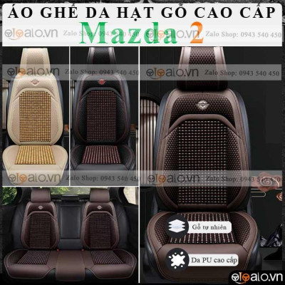 Áo trùm lót bọc ghế da xe ô tô Mazda 2 da hạt gỗ tự nhiên CAO CẤP