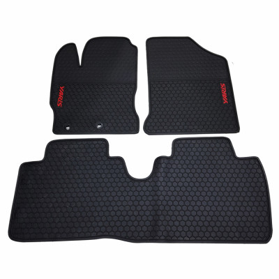 Thảm sàn, lót sàn cao su không mùi Cao cấp dành cho xe Toyota Yaris 2014-2019