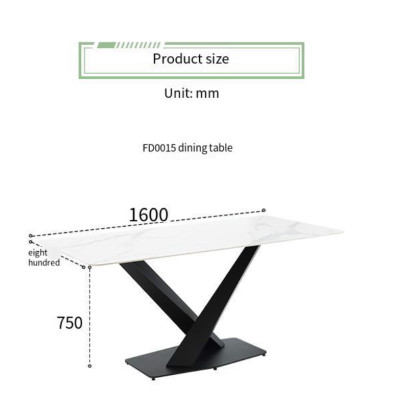 Bàn ăn cao cấp Juno Sofa mặt đá hiện đại chân X