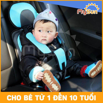 Ghế ngồi ô tô trẻ em giá rẻ có đai an toàn xe hơi cho bé 1 2 3 4 5 đi oto