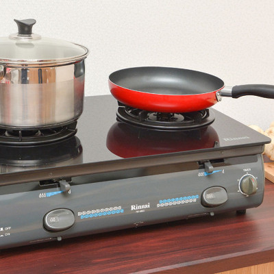 Bếp Gas Dương Rinnai RV-4600GLT(N) - Xám - Hàng Chính Hãng