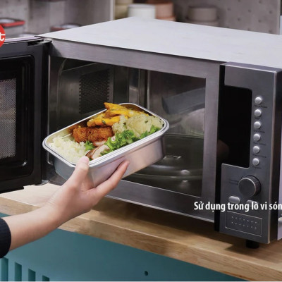 Bộ 5 hộp inox iMAT dùng vi sóng