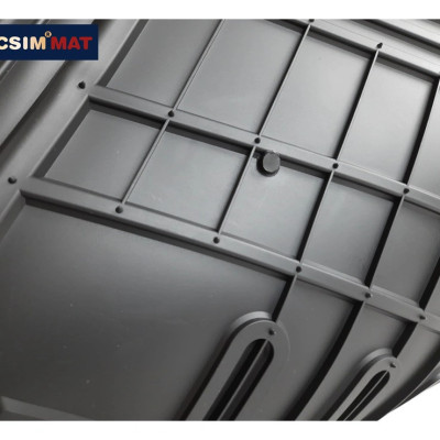 Thảm lót cốp xe ô tô Audi A4 2017+ nhãn hiệu Macsim 3W chất liệu TPE cao cấp màu đen