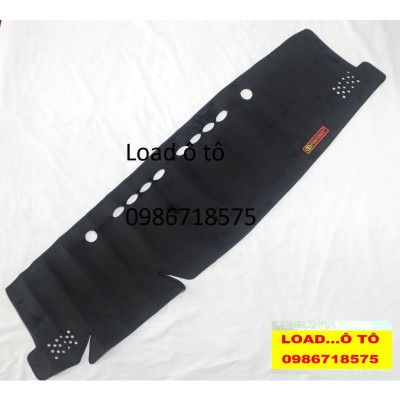 Thảm Taplo Chống Nắng Xe Toyota Fortuner 2022-2017 Da Vân Carbon, Nhung Lông Cừu Non Cao Cấp