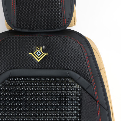 Lót Ghế Hạt Gỗ Massage 5 Chế Độ Thông Minh Kèm Quạt Đo Nhiệt Độ Môi Trường Tích Hợp 2 Cổng Chia USB CIND DZ002