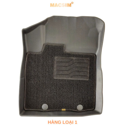 Thảm lót sàn ô tô 2 lớp cao cấp dành cho xe Toyota Veloz / Avanza 2022+ (sd) nhãn hiệu Macsim chất liệu TPE màu đen