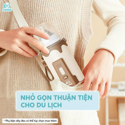 MÁY HÂM BÌNH SỮA DI ĐỘNG CHIBÉ WARM 3 CB021 Không Cần Cắm Điện
