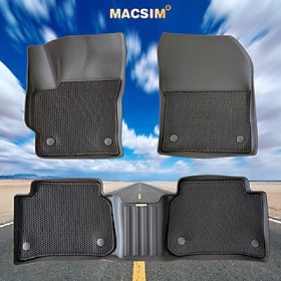 Thảm 2 lớp (sd3) dạng lưới lục giác cho xe Corolla Altis 2022-2025 (màu đen) bề mặt cao su siêu sạch nhãn hiệu Macsim