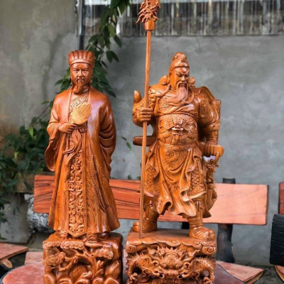 Tượng khổng minh gia cát lượng bằng  kt cao 50×16×14×