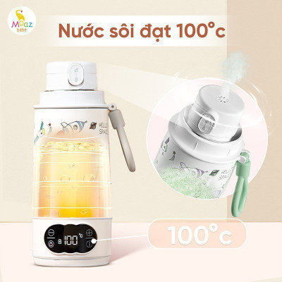 Bình đun và hâm nước cầm tay Moazbebe MB058 Plus Universe - dung tích 500ml