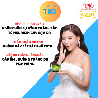 Kem Body Dưỡng Trắng Da Toàn Thân Chống Nắng VIP Nhau Thai Cừu OLY HT Chính Hãng 150G