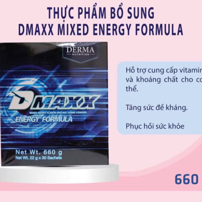 DMAXX thức uống bổ sung vitamin năng lượng có đường DAMODE 75 gói màu xanh mỗi gói 22gr