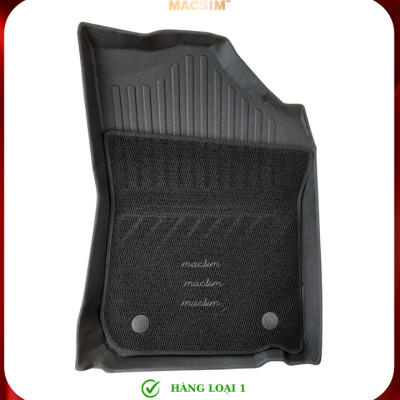 Thảm lót sàn ô tô 2 lớp cao cấp dành cho xe LEXUS ES 2013-2018 (sd) nhãn hiệu Macsim chất liệu TPE màu đen