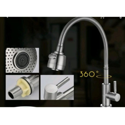 Vòi Rửa Chén Cắm Chậu Cần Mềm Inox 304 Siêu Bền