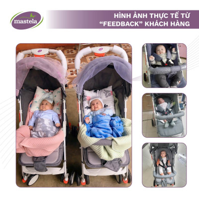 Xe đẩy gấp gọn cho bé Mastela A2 - Xe đẩy em bé khung Aluminum cao cấp siêu nhẹ và bền bảo hành 12 tháng