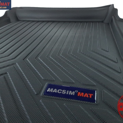 Thảm lót cốp xe ô tô Audi A8 2019-đến nay nhãn hiệu Macsim chất liệu TPV cao cấp màu đen (326)
