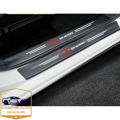 [NISSAN] Bộ 9 Miếng Dán Vân Carbon Chống Trầy Xước Bậc Cửa Ô Tô Dành Cho Hãng Xe NISSAN - Hàng Chính Hãng