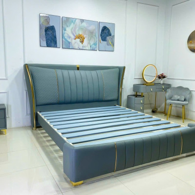 Giường Nhập Khẩu Juno Sofa 1m8 x 2m Tặng Kèm Tủ Đầu Giường Cùng Màu