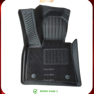 Thảm lót sàn ô tô 2 lớp cao cấp dành cho xe BMW X5 2018 - nay (sd) nhãn hiệu Macsim chất liệu TPE màu đen