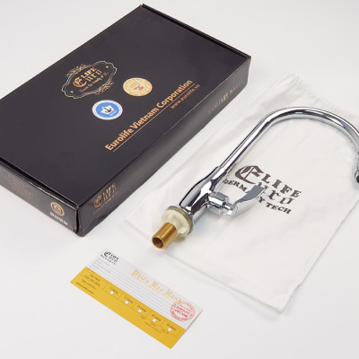 Vòi rửa chén lạnh Đồng mạ Chrome Eurolife EL-RC06 (Trắng bạc)