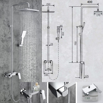 BỘ SEN TẮM ĐỒNG THAU NÓNG LẠNH EUROVINTO CAO CẤP MÃ 3523-FX