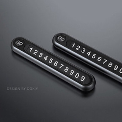 Bảng số liên hệ gắn trên táp lô cao cấp trên ô tô