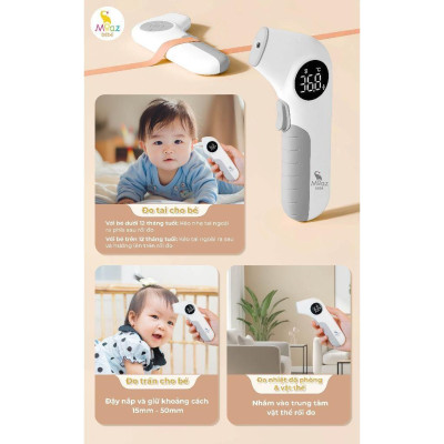 Nhiệt kế hồng ngoại Moaz BéBé MB – 097 (không bao gồm pin) - Hàng Chính Hãng