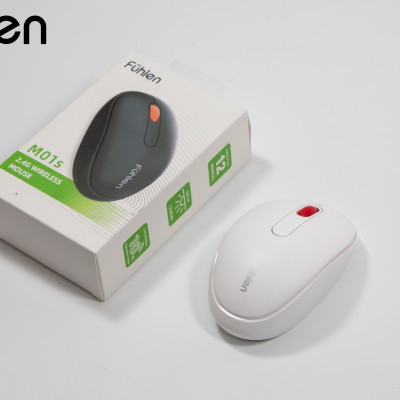 Chuột không dây Fuhlen M01s Pin trâu, siêu nhạy, bảo hành Ninza 24 tháng, tặng kèm pin- Hàng chính hãng