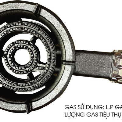 Bếp Gas Công Nghiệp Chuyên Dụng Hầm Chiên Kho OWANI WN-280C Sơn Tĩnh Điện Loại To 5 Chân - Hàng Chính Hãng