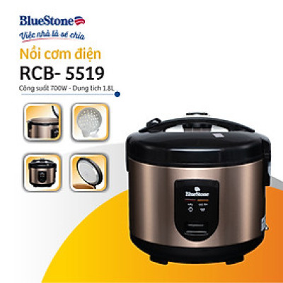 Nồi cơm điện nắp gài BlueStone RCB-5519 (1,8L -700W) - Hàng chính hãng