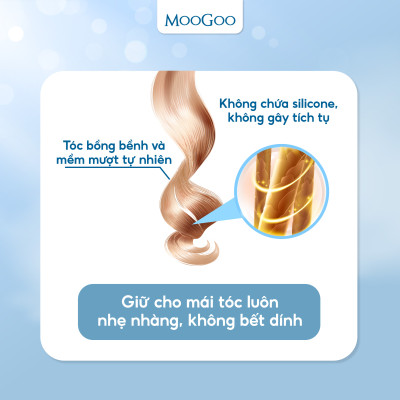 Dầu gội đầu dịu nhẹ cho bé không SLS, Sulfate, cho bé, da nhạy cảm MooGoo
