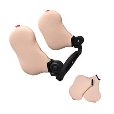 Gối ngủ tựa đầu 2 bên dành cho xe ô tô - Màu BE