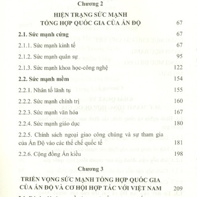 Sức Mạnh Tổng Hợp Quốc Gia Của Ấn Độ - Hiện Trạng Và Triển Vọng (Sách Chuyên Khảo)