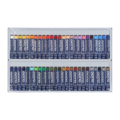 Hộp bút sáp màu nhập khẩu Italy GIOTTO Olio Fine 50 màu 294200