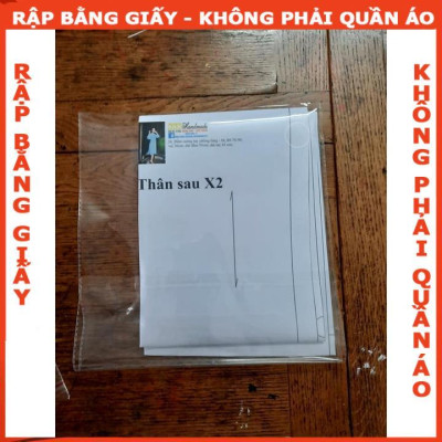 Rập giấy A0 mã R261 (BẢN VẼ) - rập bộ bé