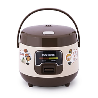Nồi Cơm Điện Nắp Gài Sunhouse SHD8208C – Nâu (1L) - Hàng chính hãng