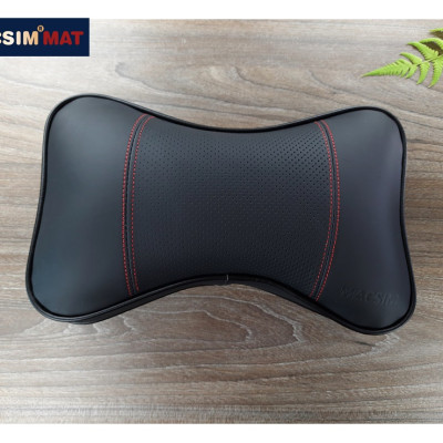 Gối tựa đầu ô tô chất liệu da Nappa nhãn hiệu Macsim mã HR54 cỡ lớn