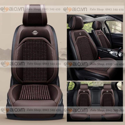 Áo trùm lót bọc ghế da xe ô tô Hyundai Kona da hạt gỗ tự nhiên CAO CẤP